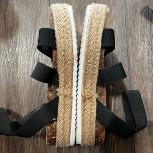 Steve Madden Kimmie Black Sandals size 11